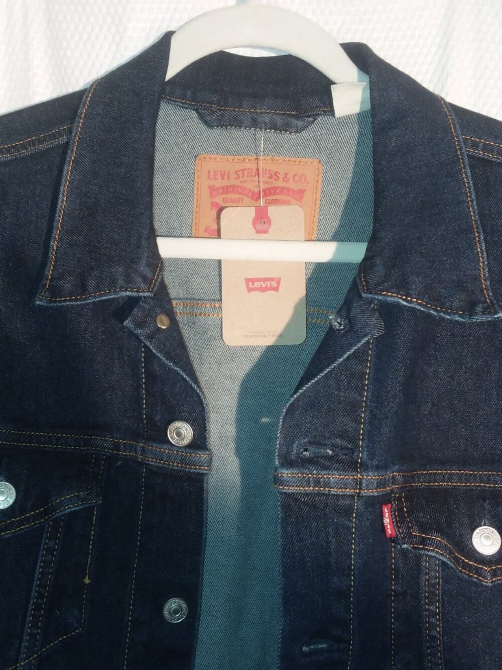 Levis Dark Blue Denim Classic Trucker Jacket
